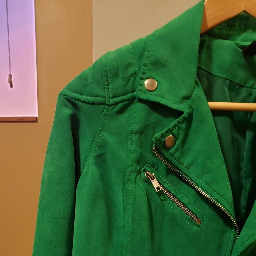 Suede motorcycle style jacket from Divided